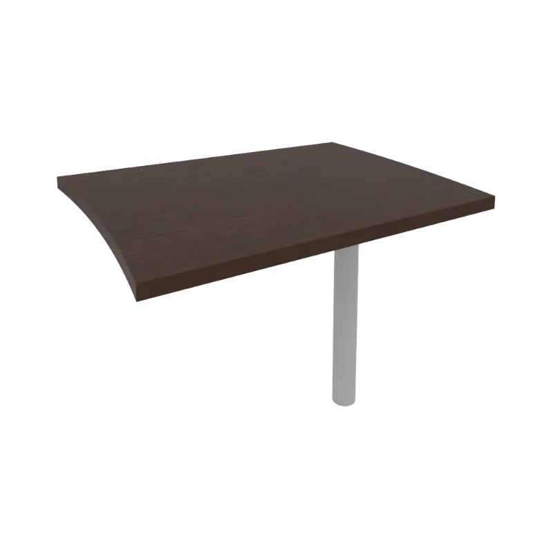 Брифинг приставка для криволинейного стола First КВ-3 (венге Цаво)